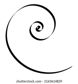Spirals, swirl, twirl design element vector