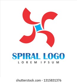 Spiral-Shaped Logo for Commercial Use