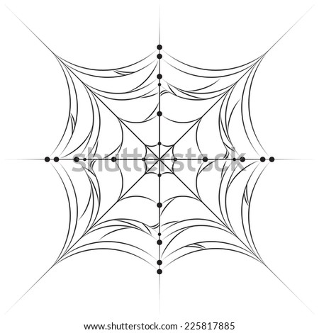 spirder web use pattern background isolated stock vector royalty