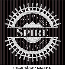 Spire silver shiny emblem