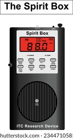 
The Spirit Box, ghost hunting device online influencer paranormal investigator, ghost hunter tool.