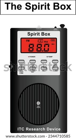 
The Spirit Box, ghost hunting device online influencer paranormal investigator, ghost hunter tool.