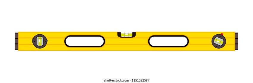 Spirit building level isolated on white background, realistic vector illustration