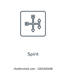 Spirit concept line icon. Linear Spirit concept outline symbol design. This simple element illustration can be used for web and mobile UI/UX.