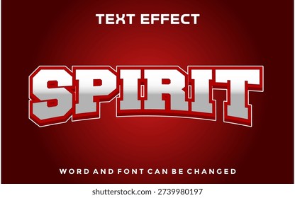 Spirit editable text effect	design template