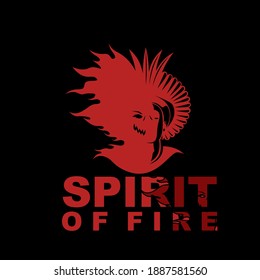 Spirit Of Fire Logo Design Vector