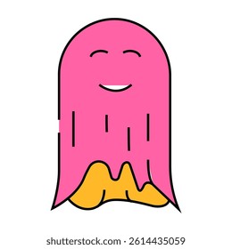 spirit ghost line icon vector. spirit ghost sign. isolated symbol illustration