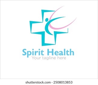 Diseños del logotipo de la salud del espíritu para el servicio médico 