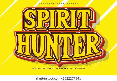 Spirit hunter editable text effect template
