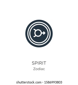 Spirit icon vector. Trendy flat spirit icon from zodiac collection isolated on white background. Vector illustration can be used for web and mobile graphic design, logo, eps10