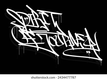 SPIRIT OF JOURNEY word graffiti tag style