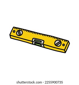 icono del doodle de nivel de espíritu, ilustración del vector