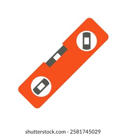 spirit level flat icon illustration color