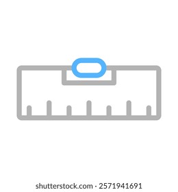 Spirit level icon. Concept of construction, measurement, and accuracy.