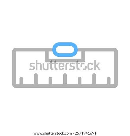 Spirit level icon. Concept of construction, measurement, and accuracy.