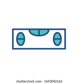 spirit level icon design, flat style icon collection