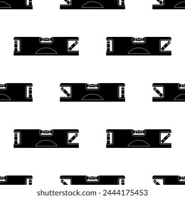 Spirit Level Icon Seamless Pattern, Bubble Level Icon Vector Art Illustration