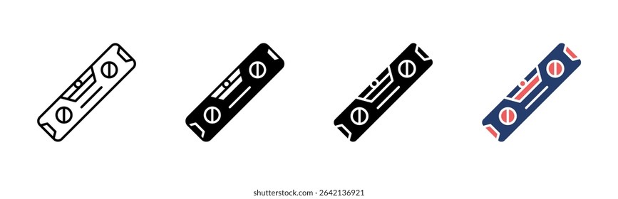 Spirit Level icon sheet multiple style collection