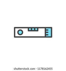 spirit level icon vector. modern icon style