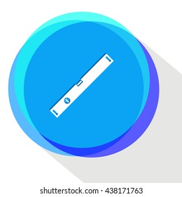 spirit level. Internet template. Vector icon.