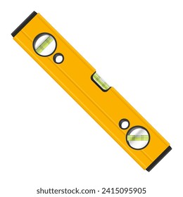 Spirit level on a white background. Vector illustration.
