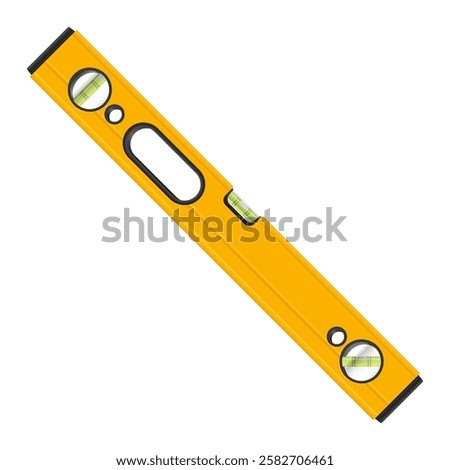 Spirit level on a white background. Vector illustration.