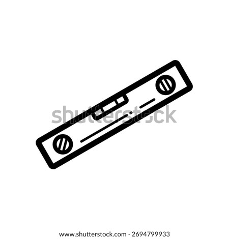 spirit level - simple vector icon