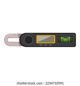 spirit level tool cartoon. spirit level tool sign. isolated symbol vector illustration