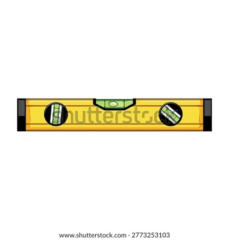 Spirit level tool featuring three green vials and bubbles, essential for precise measurement, ensuring balanced and accurate installations for construction and diy projects