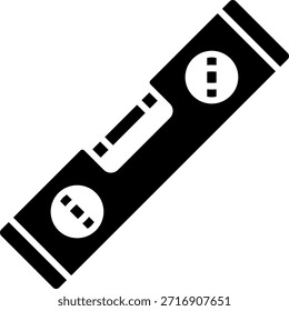 Icono de la herramienta del nivel del espíritu, equipo de construcción