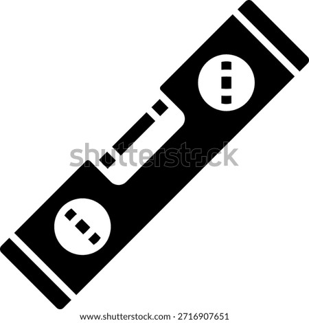 Spirit Level Tool Icon, Construction Equipment
