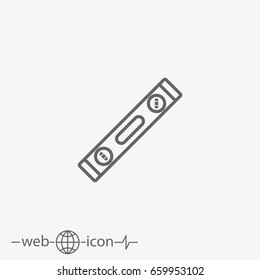spirit level vector icon