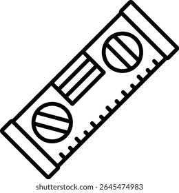 Spirit level vector icon. Can be used for printing, mobile and web applications.