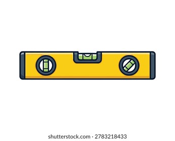 Spirit level vector illustration flat style ideal for construction engineering measurement repair and handyman tool concepts. - Powered by Shutterstock - Get 15% off with code: PIKWIZARD15