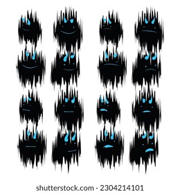 Spirit, silhouette, entity, sticker, pet, avatar, character, object. Desiqkn.