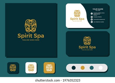 Spirit Spa Logo Design and Business Card