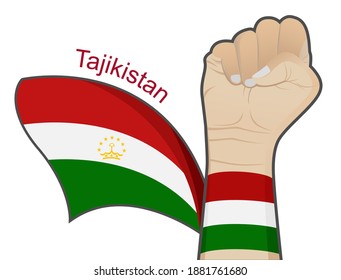 The spirit of struggle to defend the country by raising the national flag of Tajikistan