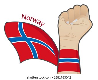 The spirit of struggle to defend the country by raising the national flag of Norway