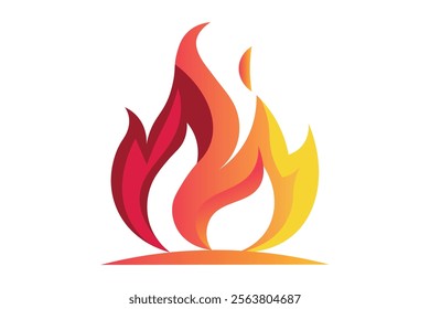 Spirited Burning Fire Flame Vector Image for Celebratory Flyers, Fire flame, Burning fire, Blazing, Fire graphic, Heat illustration, Creative flames, Flame shape, Burn symbol