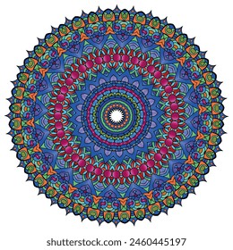 Spirituelles Multi Color Mandala Design