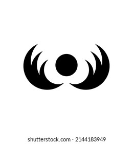 Spiritual boho logo, design elements. Fashion concept, woman beauty minimalist. Contemporary portrait. Female busts and magic woman with moon crescent in boho linear style vector illustrations.