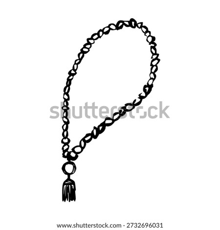 and spiritual concept. Handcrafted devotion element isolated.
