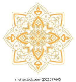 Spiritual decorative mandala pattern ornament flower
