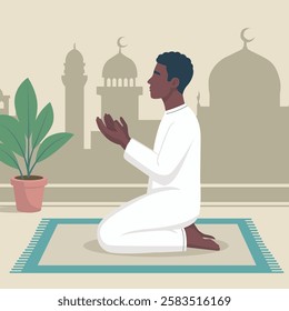 Spiritual Devotion in Islamic Prayer