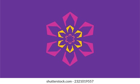 Spiritual Emboss Geometric Artwork Vector