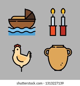 spiritual icons set. vector set about [ iconsRandom] icons set.