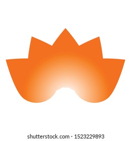 Spiritual lotus icon. Cartoon of spiritual lotus vector icon for web design isolated on white background