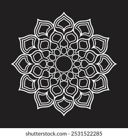 Spiritual Mandala Vector Art Design, Sacred Spirals