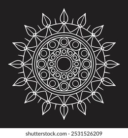 Mandala Espiritual Vetor Arte Design, 