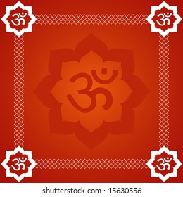 Spiritual Om Background - Vector